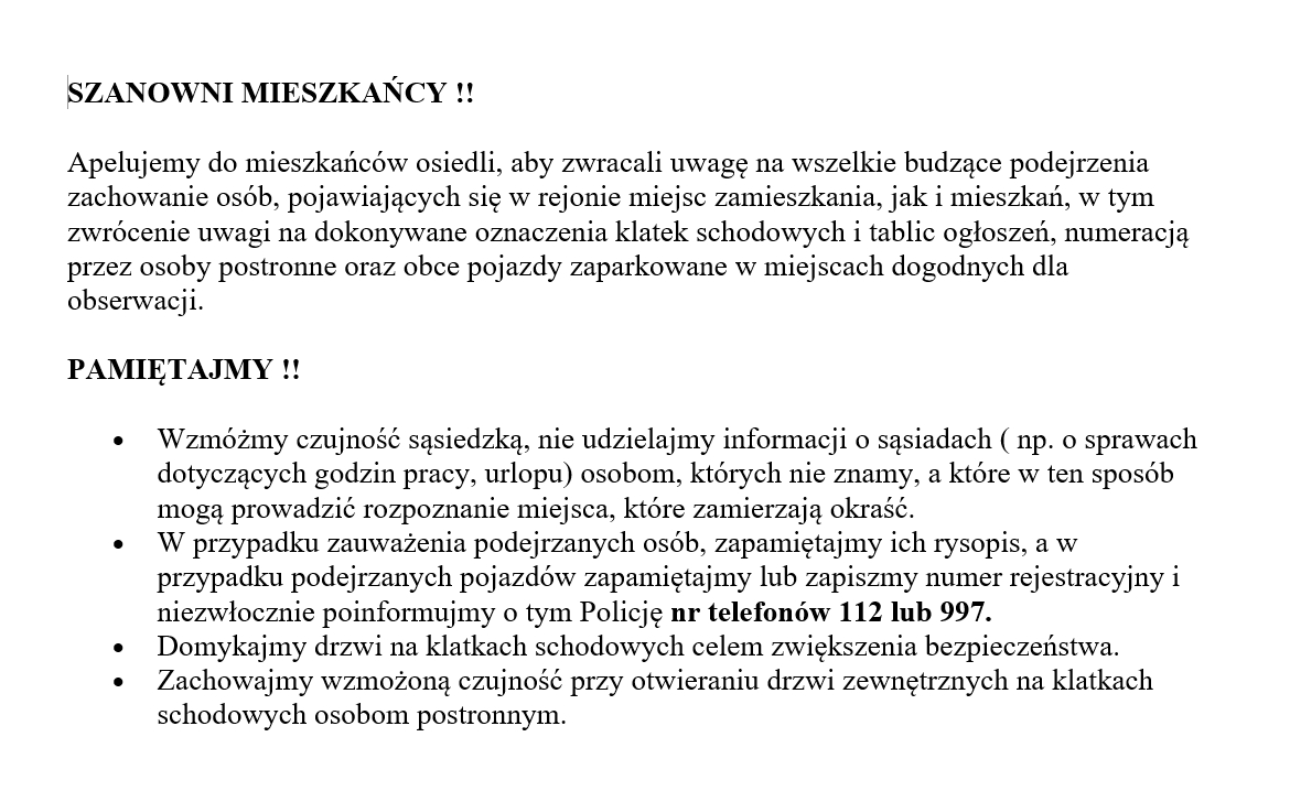 info popup
